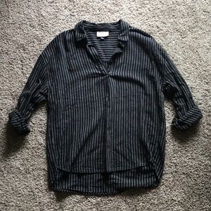 Black Striped Blouse
